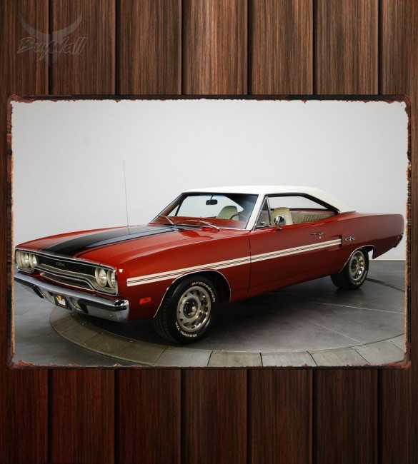 Металлическая табличка Plymouth GTX 539 Металлическая табличка Plymouth GTX 539